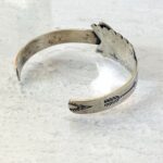 Fred Harvey Era Sterling Silver Arrow Cuff Navajo Navajo Bracelet Hand Stamped Cross