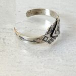 Fred Harvey Era Sterling Silver Arrow Cuff Navajo Navajo Bracelet Hand Stamped Cross