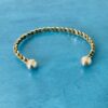Mexican Sterling Silver and Brass Twisted Rope Cuff