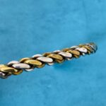 Mexican Sterling Silver and Brass Twisted Rope Cuff