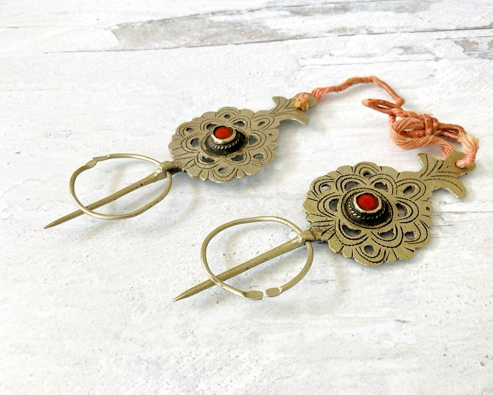 Algerian Berber Silver Cloak Pins or Fibulae