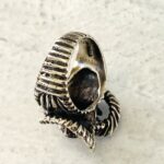 Sterling Silver Dimensional Ram's Head Ring
