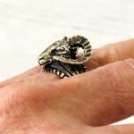 Sterling Silver Dimensional Ram's Head Ring
