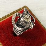 Sterling Silver Dimensional Ram's Head Ring