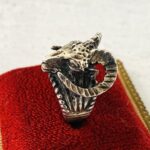 Sterling Silver Dimensional Ram's Head Ring