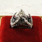 Sterling Silver Dimensional Ram's Head Ring