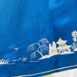 Art Deco Hand Embroidered Silk Pakama Set