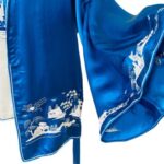 Art Deco Hand Embroidered Silk Pakama Set