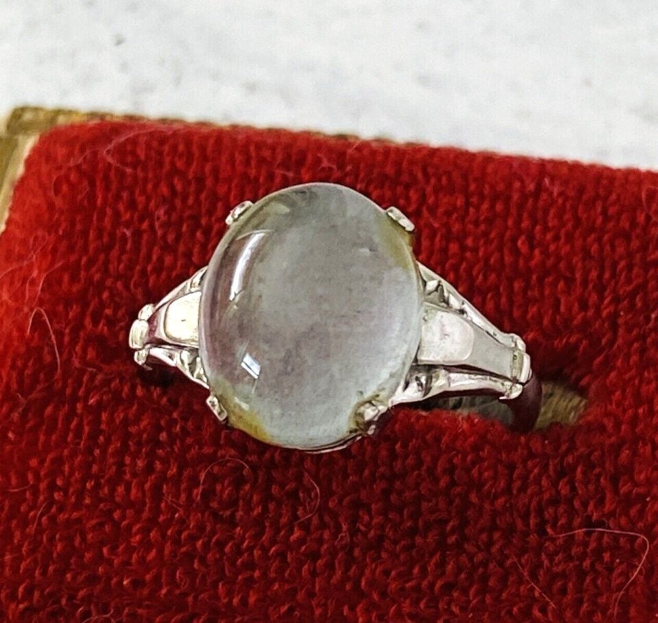 Gray Moonstone Sterling Silver Ring by McGrath Hamin
