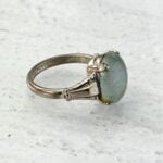 Gray Moonstone Sterling Silver Ring by McGrath Hamin