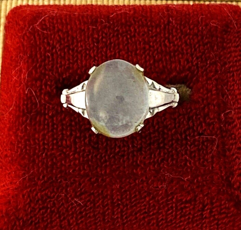 Gray Moonstone Sterling Silver Ring by McGrath Hamin