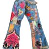 Vintage 1970s Levi's Jeans with Embroidered Appliques -