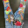 Vintage 1970s Levi's Jeans with Embroidered Appliques -