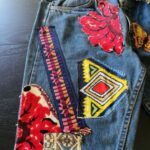 Vintage 1970s Levi's Jeans with Embroidered Appliques -