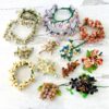 Vintage Millinery Bridal Flowers Lot Hand Crafted of Tiny Shells