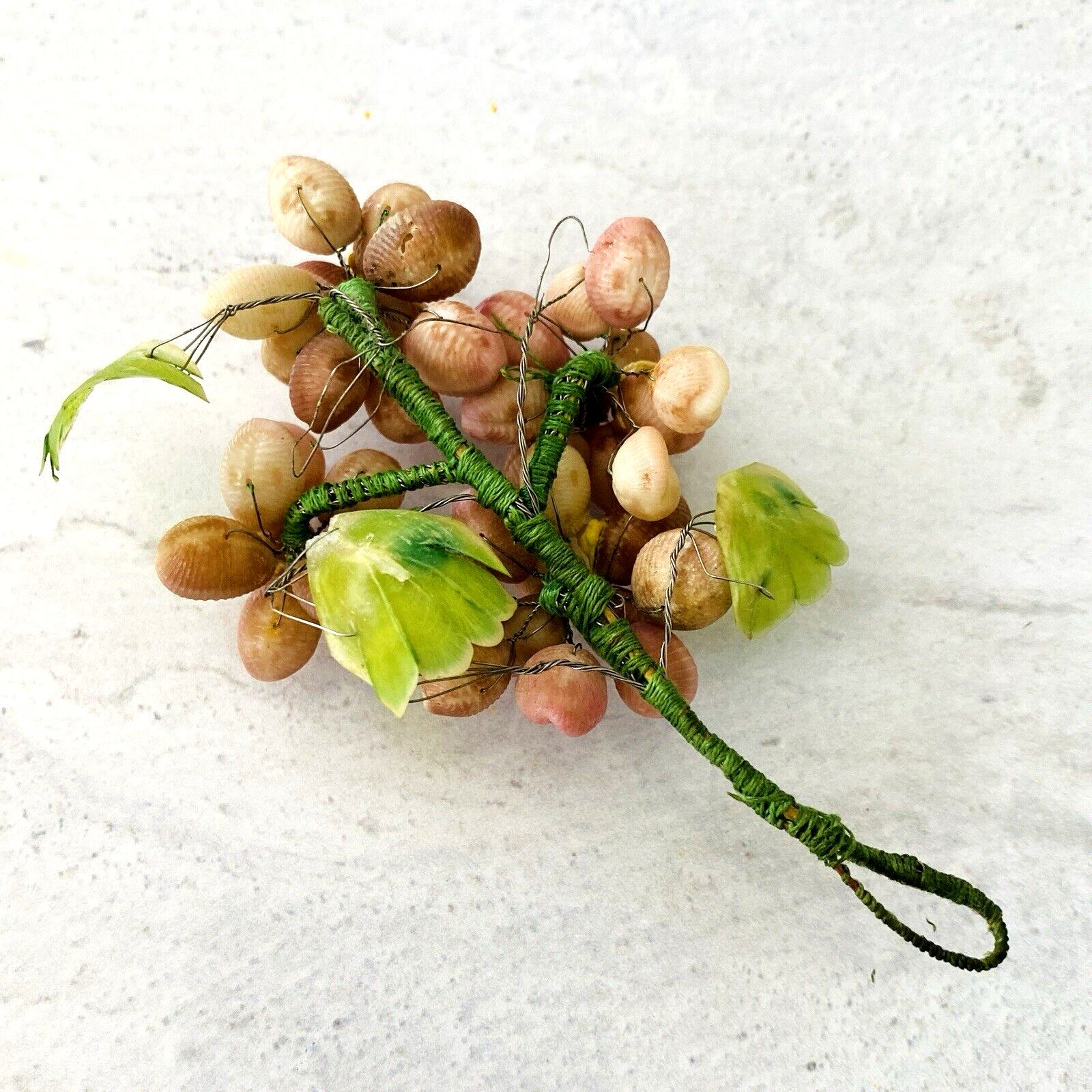 Vintage Millinery Bridal Flowers Lot Hand Crafted of Tiny Shells