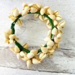 Vintage Millinery Bridal Flowers Lot Hand Crafted of Tiny Shells