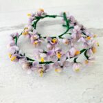 Vintage Millinery Bridal Flowers Lot Hand Crafted of Tiny Shells