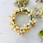 Vintage Millinery Bridal Flowers Lot Hand Crafted of Tiny Shells