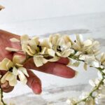 Vintage Mother-of-Pearl Flowers Bridal Crown Tiara and Groom's Boutonniere
