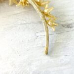 Vintage Wedding Bridal Tiara Headpiece with Wax Flowers and Pearls