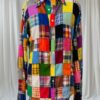 Vintage 1970s Patchwork Men's Boyfriend Shirt