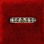 Vintage Sterling Silver Marcasite Infinity Band Ring Size 7.75