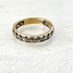Vintage Sterling Silver Marcasite Infinity Band Ring Size 7.75