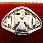 Bell Trading Post Cigarband Thunderbird Sterling Silver Ring