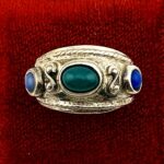 Onyx Sterling Silver Band Ring