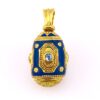 Enameled Egg Pendant