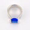 Sapphire Blue Cubic Zirconia Sterling Silver Ring