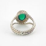 Handcrafted Green Onyx Sterling Silver Ring