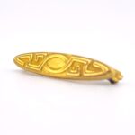 Antique 10k Gold Art Nouveau Bar Pin
