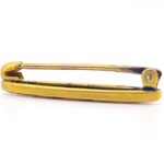 Antique 10k Gold Art Nouveau Bar Pin