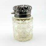 Antique Sterling Silver Vanity Dresser Powder Jar by Sampson Mordan SM&Co London
