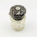 Antique Sterling Silver Vanity Dresser Powder Jar by Sampson Mordan SM&Co London