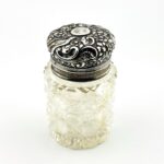 Antique Sterling Silver Vanity Dresser Powder Jar by Sampson Mordan SM&Co London