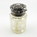 Antique Sterling Silver Vanity Dresser Powder Jar by Sampson Mordan SM&Co London