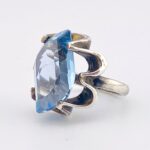 Modernist Mexican Sterling Silver Ring ca 1950s