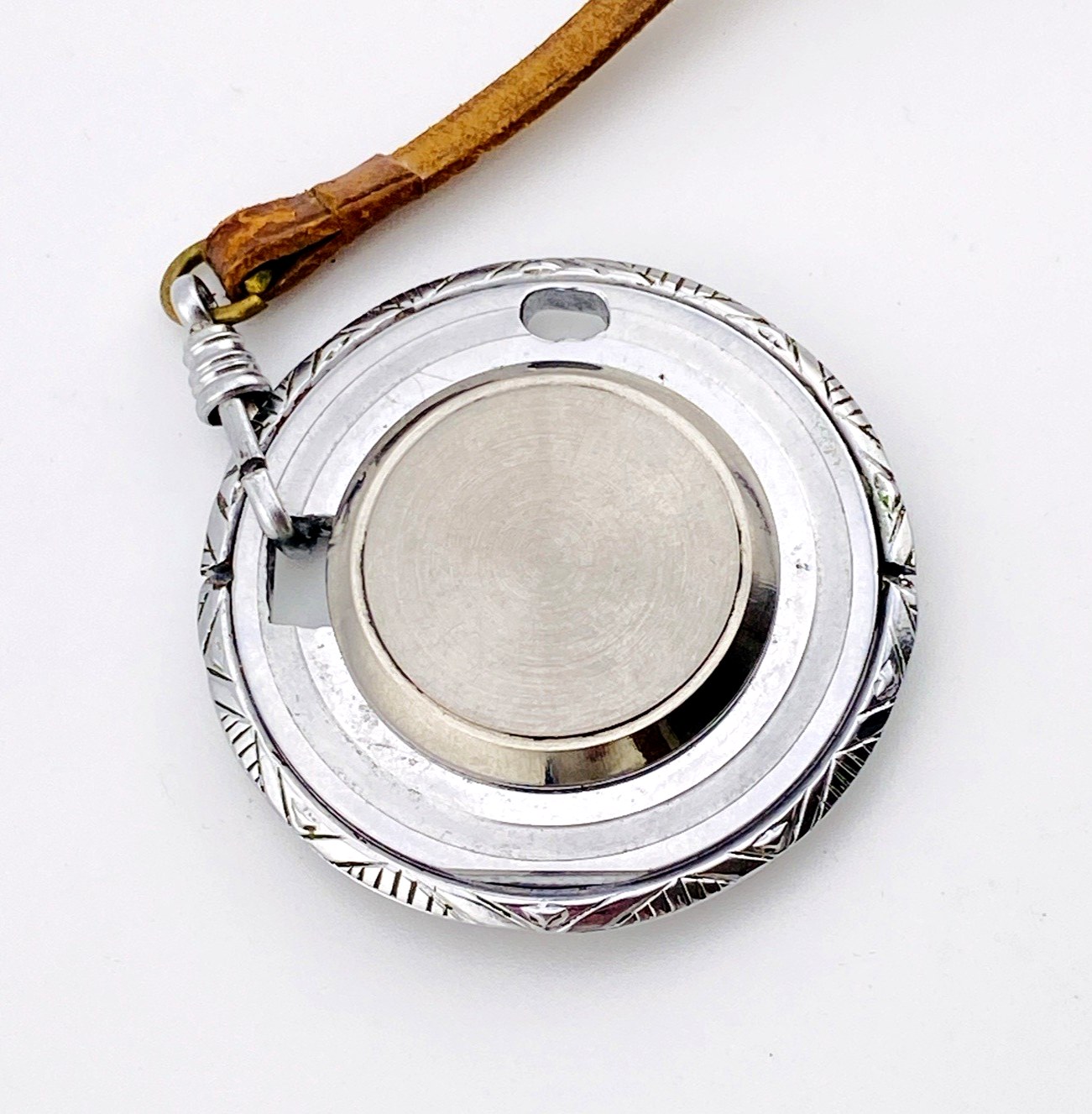 Vintage Chinese Characters Compass Pocket Watch Chain Fob