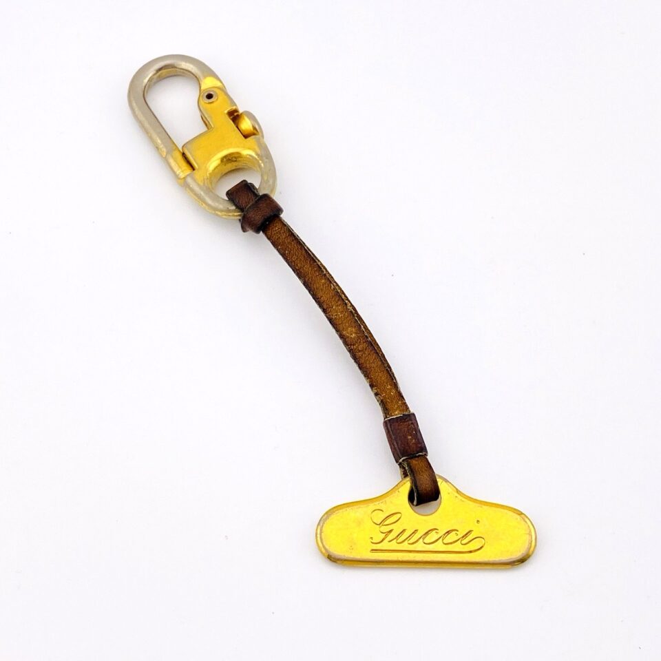 Vintage Gucci Logo Keychain