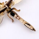 Antique Sterling Silver Dragonfly Clip Brooch