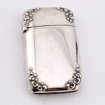 Antique Sterling Silver Match Safe Vesta Case