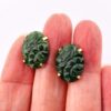 Carved Bloodstone Gold Filled Earrings