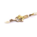 Art Nouveau Lavalier Pendant Necklace