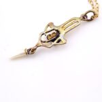 Art Nouveau Lavalier Pendant Necklace