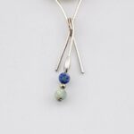 Delicate Modernist Sterling Silver Pendant Necklace OOAK Artisan Made