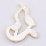 Hand Carved Mother of Pearl Shell Pacific Ocean Pendant