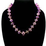 Faceted Amethyst Beads Gold Filled Necklace